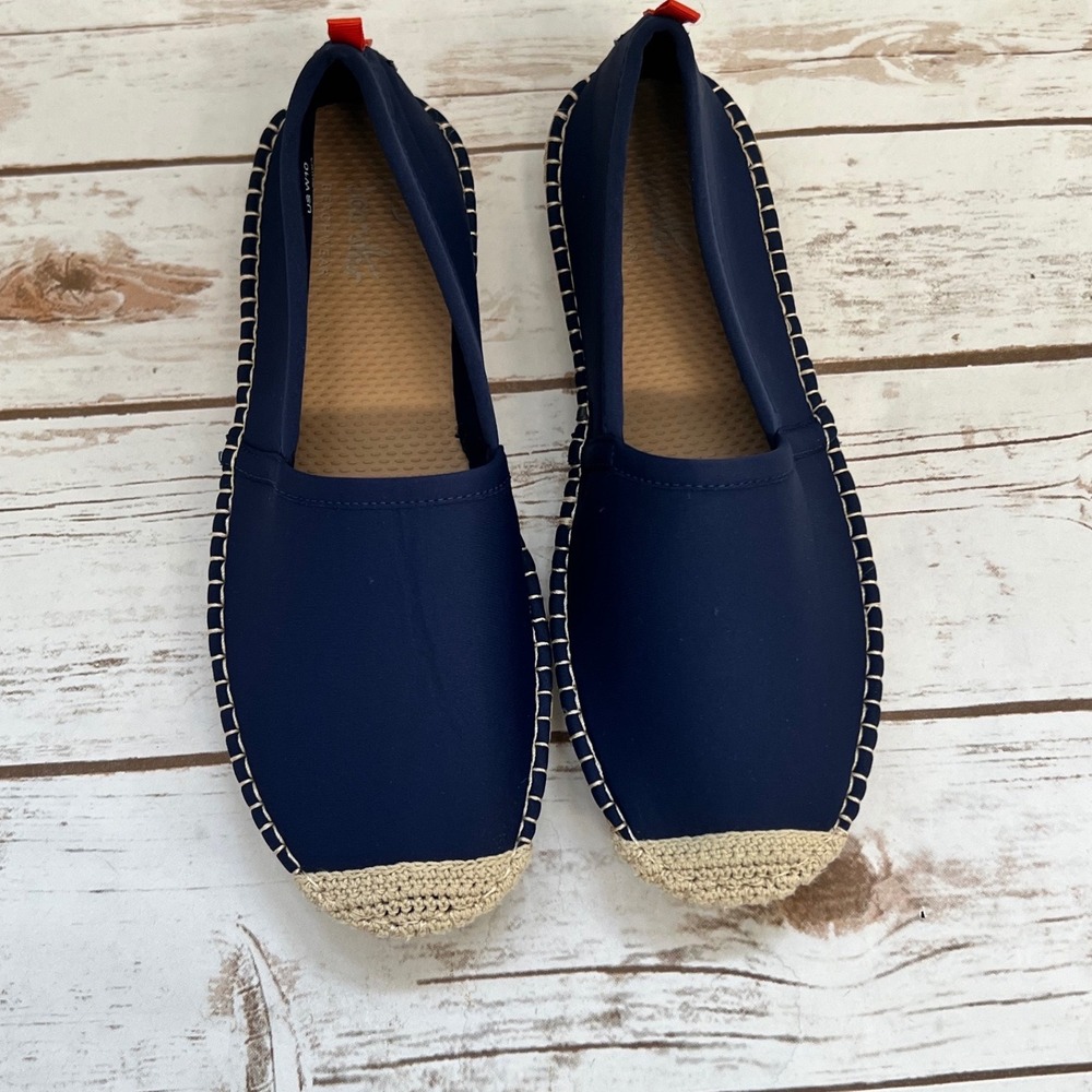 Sea Star Beachwear Fisherman Espadrille Navy Blue Neoprene Water Shoes Size 10